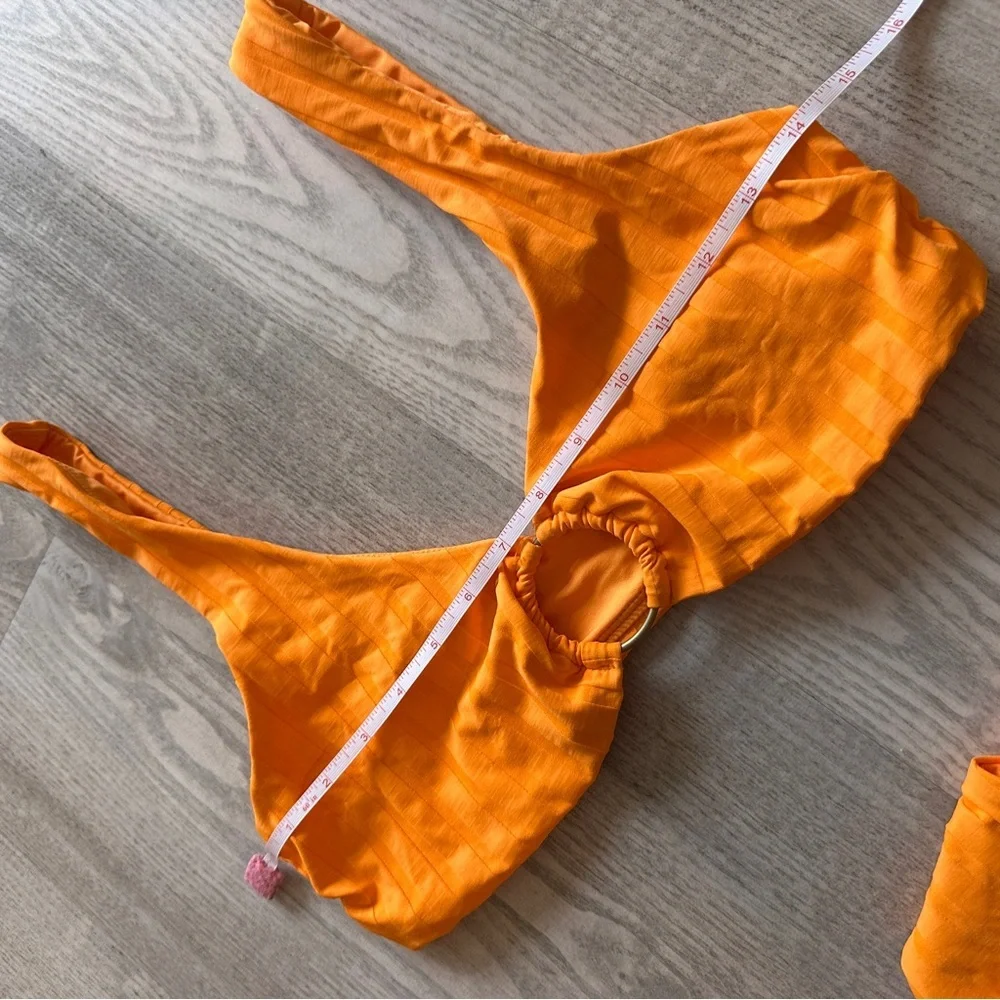Vitamin A Yellow Bikini Set Top XL Bottom L
